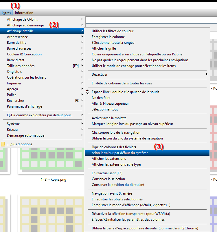 Réinitialiser la colonne de type de fichier de la vue liste dans l Explorateur de fichiers Q